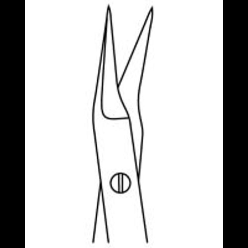 O'BRIEN STITCH SCISSORS, 9CM, ANGLED TO SIDE