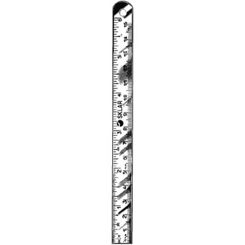 STEEL RULER, METRIC AND IMPERIAL MEASUREMENTS, 20