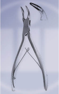 DDP Stainless Steel Bone Rongeur 45 Degree 5.5" - Surgical Dental Instrument
