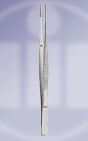 CUSHING TISSUE FORCEPS, 18CM, 1X2 TEETH
